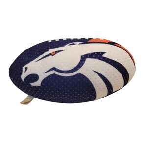 TY Beanie Ballz Rush Zone Denver Broncos Football Plush 12" EUC